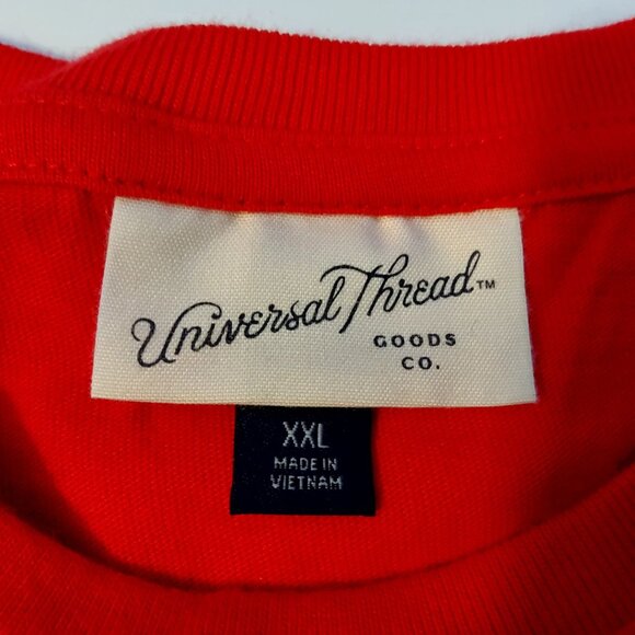 Love Graphic Red Short Sleeve T-Shirt Size XXL Universal Thread 100% Cotton - Picture 5 of 10